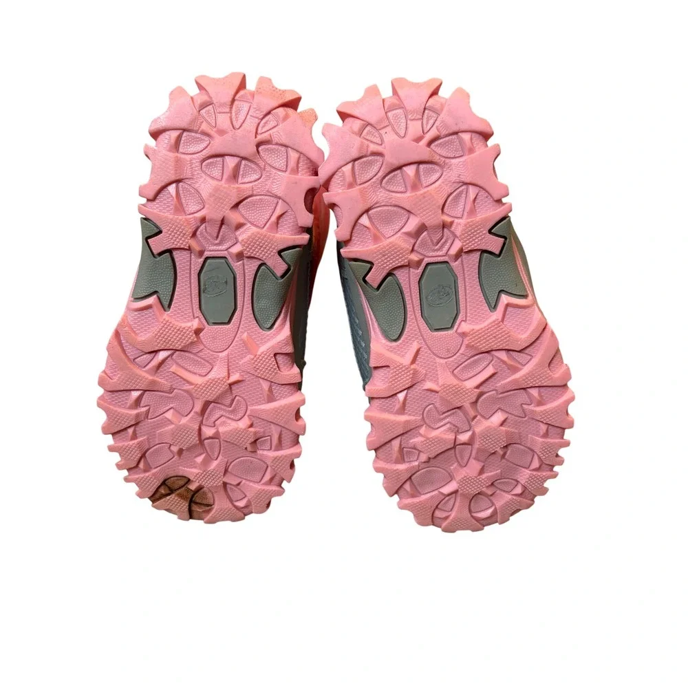 COGA Girls Pink Snowflake Winter Snow Ski Boots Faux‎ Fur Lined Size 1.5Y